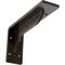 Ekena Millwork Embrey Steel Bracket, Antiqued Bronze 2"W x 8"D x 4 1/4"H BKTM02X08X04EBABZ - alternate 1